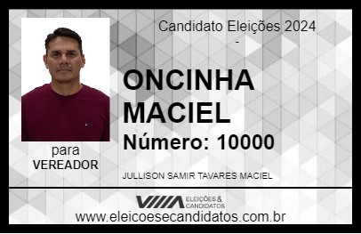 Candidato ONCINHA MACIEL 2024 - URUCURITUBA - Eleições