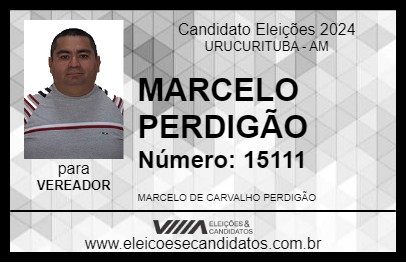 Candidato MARCELO PERDIGÃO 2024 - URUCURITUBA - Eleições