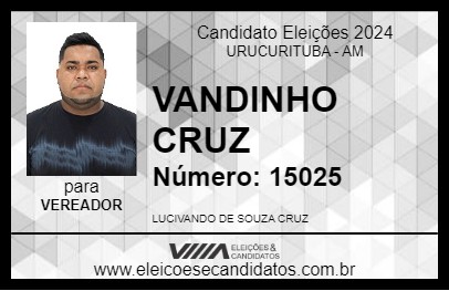 Candidato VANDINHO CRUZ 2024 - URUCURITUBA - Eleições