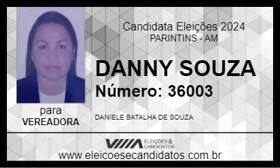 Candidato DANNY SOUZA 2024 - PARINTINS - Eleições