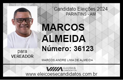 Candidato MARCOS ALMEIDA 2024 - PARINTINS - Eleições