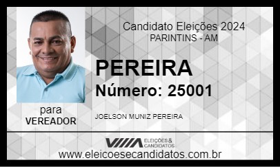 Candidato PEREIRA 2024 - PARINTINS - Eleições