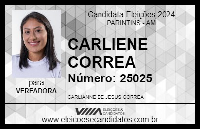 Candidato CARLIANNE CORREA 2024 - PARINTINS - Eleições