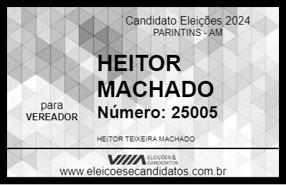 Candidato HEITOR MACHADO 2024 - PARINTINS - Eleições