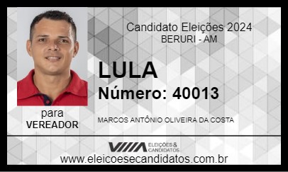 Candidato LULA 2024 - BERURI - Eleições