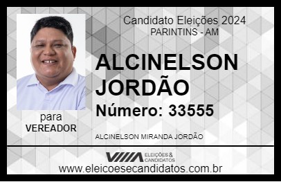 Candidato ALCINELSON JORDÃO 2024 - PARINTINS - Eleições