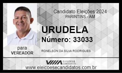 Candidato URUDELA 2024 - PARINTINS - Eleições