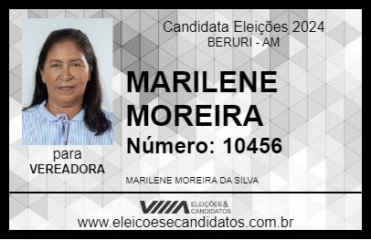 Candidato MARILENE MOREIRA 2024 - BERURI - Eleições