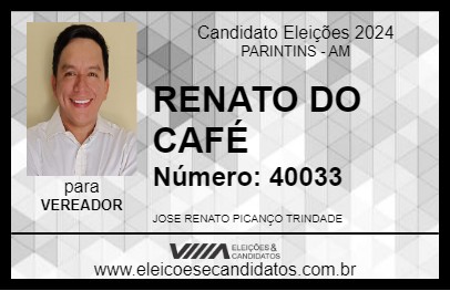 Candidato RENATO DO CAFÉ 2024 - PARINTINS - Eleições