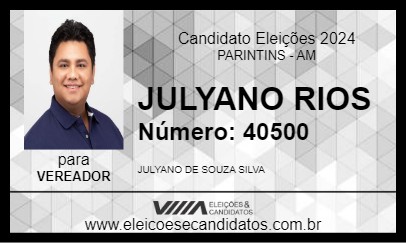 Candidato JULYANO RIOS 2024 - PARINTINS - Eleições