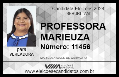 Candidato PROFESSORA  MARIEUZA 2024 - BERURI - Eleições