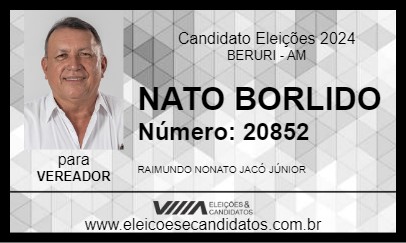 Candidato NATO BORLIDO 2024 - BERURI - Eleições