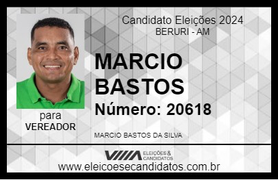 Candidato MARCIO BASTOS 2024 - BERURI - Eleições