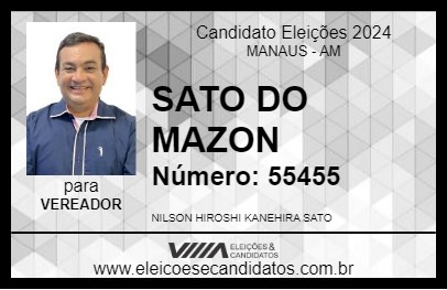 Candidato SATO DO MAZON 2024 - MANAUS - Eleições