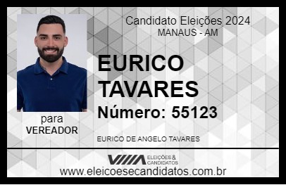 Candidato EURICO TAVARES 2024 - MANAUS - Eleições