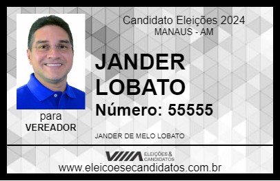 Candidato JANDER LOBATO 2024 - MANAUS - Eleições