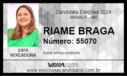 Candidato RIAME BRAGA 2024 - MANAUS - Eleições