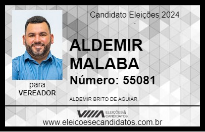 Candidato ALDEMIR MALABA 2024 - MANAUS - Eleições