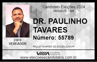 Candidato DR. PAULINHO TAVARES 2024 - MANAUS - Eleições