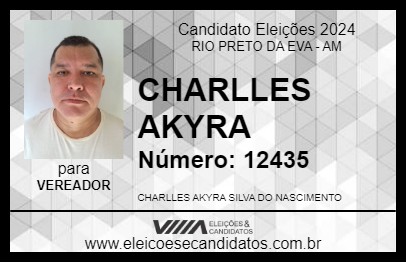 Candidato CHARLLES AKYRA 2024 - RIO PRETO DA EVA - Eleições