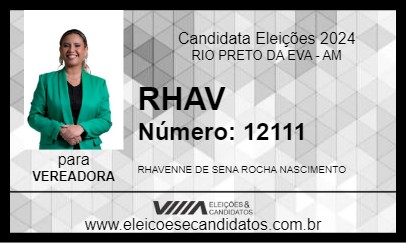 Candidato RHAV 2024 - RIO PRETO DA EVA - Eleições