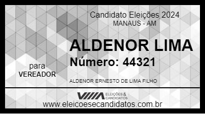 Candidato ALDENOR LIMA 2024 - MANAUS - Eleições