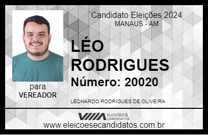 Candidato LÉO RODRIGUES 2024 - MANAUS - Eleições