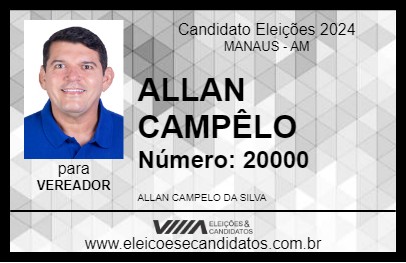 Candidato ALLAN CAMPÊLO 2024 - MANAUS - Eleições