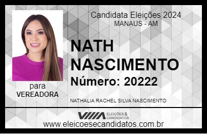 Candidato NATH NASCIMENTO 2024 - MANAUS - Eleições