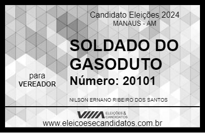 Candidato SOLDADO DO GASODUTO 2024 - MANAUS - Eleições