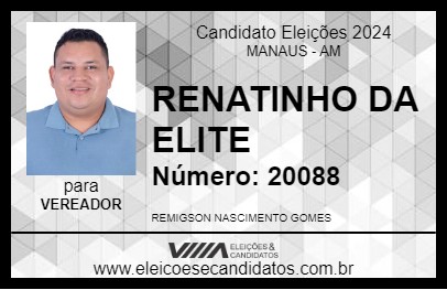 Candidato RENATINHO DA ELITE 2024 - MANAUS - Eleições