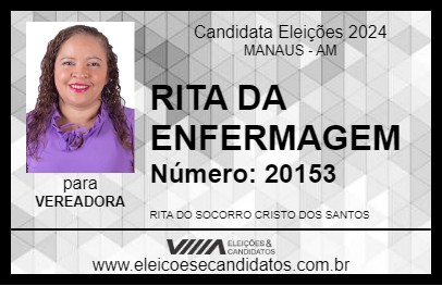 Candidato RITA DA ENFERMAGEM 2024 - MANAUS - Eleições