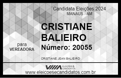 Candidato CRISTIANE BALIEIRO 2024 - MANAUS - Eleições