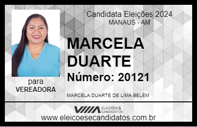 Candidato MARCELA DUARTE 2024 - MANAUS - Eleições