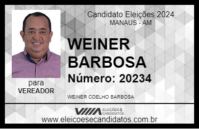 Candidato WEINER BARBOSA 2024 - MANAUS - Eleições