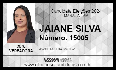 Candidato JAIANE SILVA 2024 - MANAUS - Eleições