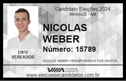 Candidato NICOLAS WEBER 2024 - MANAUS - Eleições