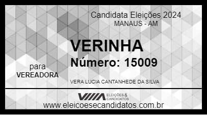 Candidato VERINHA 2024 - MANAUS - Eleições