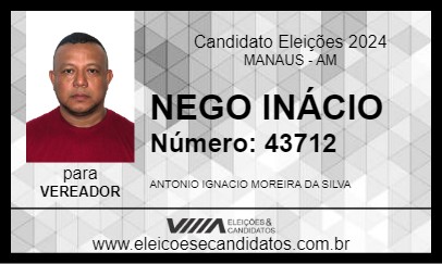 Candidato NEGO INÁCIO 2024 - MANAUS - Eleições