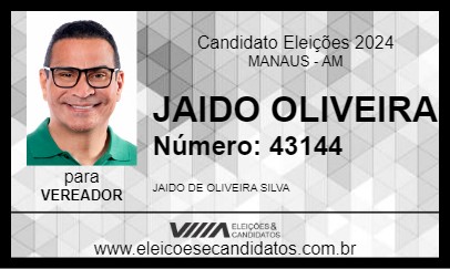 Candidato JAILDO OLIVEIRA 2024 - MANAUS - Eleições