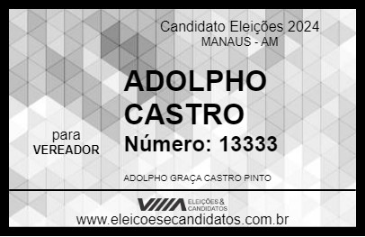 Candidato ADOLPHO CASTRO 2024 - MANAUS - Eleições