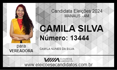 Candidato CAMILA SILVA 2024 - MANAUS - Eleições