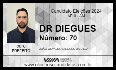 Candidato DR DIEGUES 2024 - APUÍ - Eleições