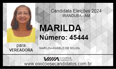 Candidato MARILDA 2024 - IRANDUBA - Eleições