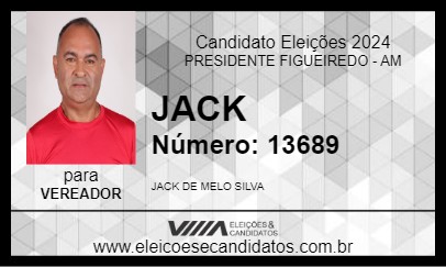 Candidato JACK 2024 - PRESIDENTE FIGUEIREDO - Eleições