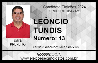 Candidato LEÔNCIO TUNDIS 2024 - URUCURITUBA - Eleições