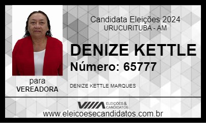 Candidato DENIZE KETTLE 2024 - URUCURITUBA - Eleições