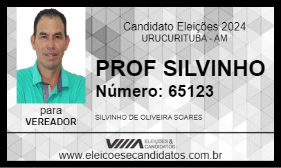 Candidato PROF SILVINHO 2024 - URUCURITUBA - Eleições