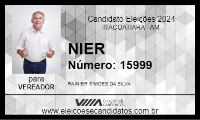 Candidato NIER  2024 - ITACOATIARA - Eleições