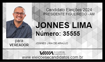 Candidato JONNES LIMA 2024 - PRESIDENTE FIGUEIREDO - Eleições